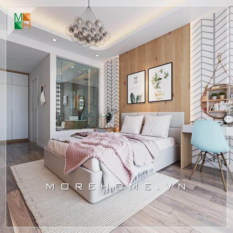 Chiêm ngưỡng mẫu thiết kế nội thất phòng ngủ hiện đại có nhà vệ sinh cho chung cư, nhà phố, biệt thự.