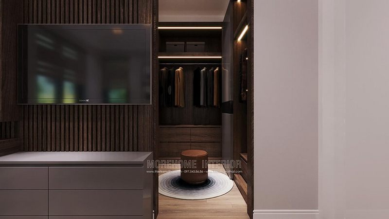 Mẫu kệ tivi hiện đại cho phòng ngủ nhà biệt thự
